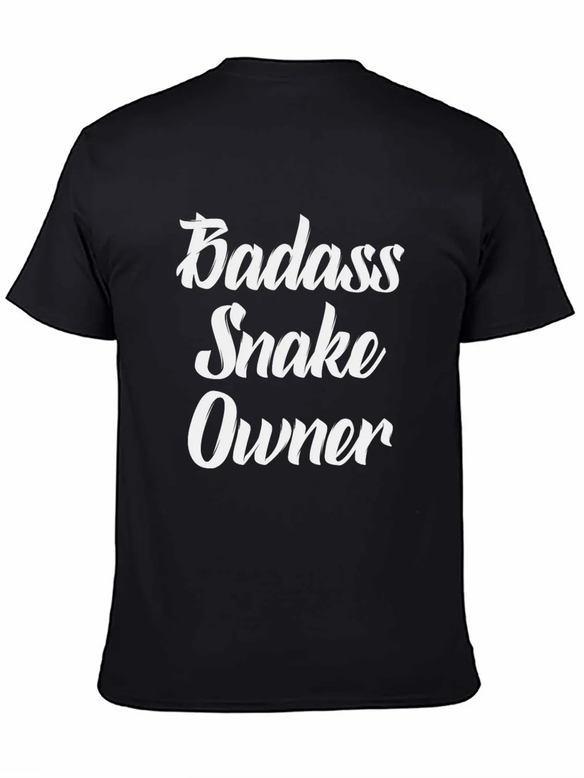 Badass Snake Owner Graphic Tee - Black product image 4