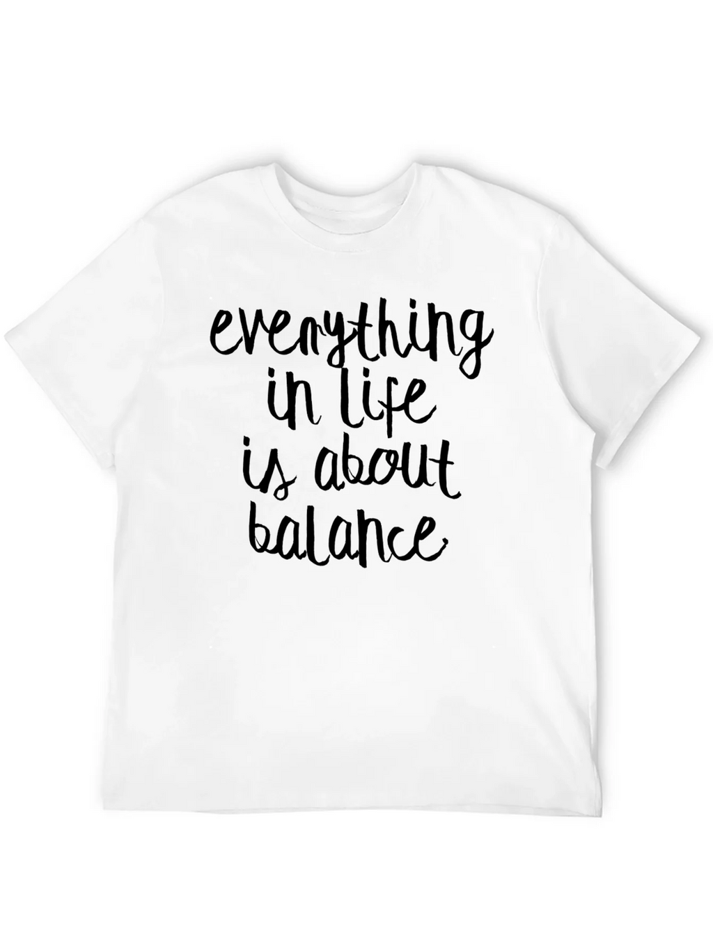 Balance Quote Black T-Shirt product image 11