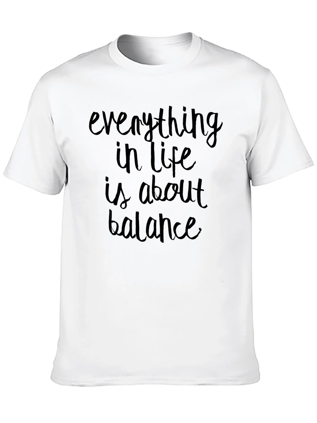 Balance Quote Black T-Shirt product image 9
