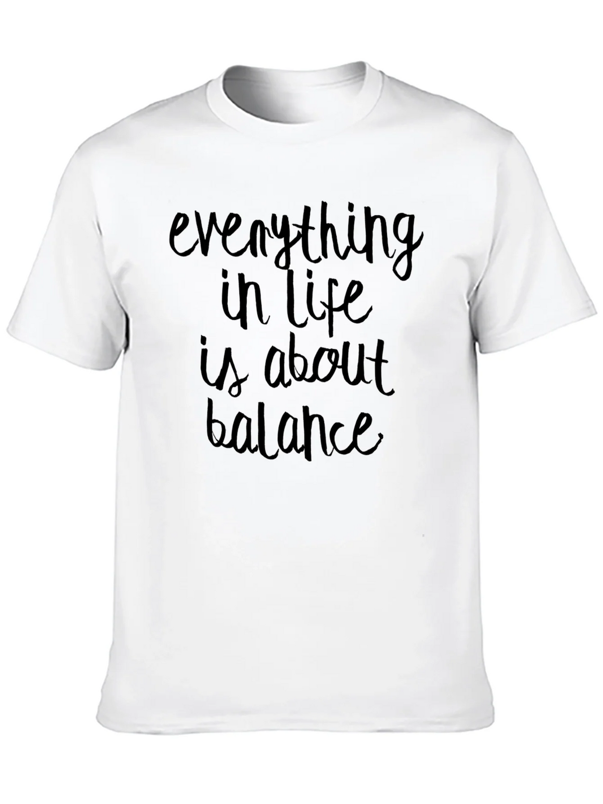 Balance Quote Black T-Shirt product image 9
