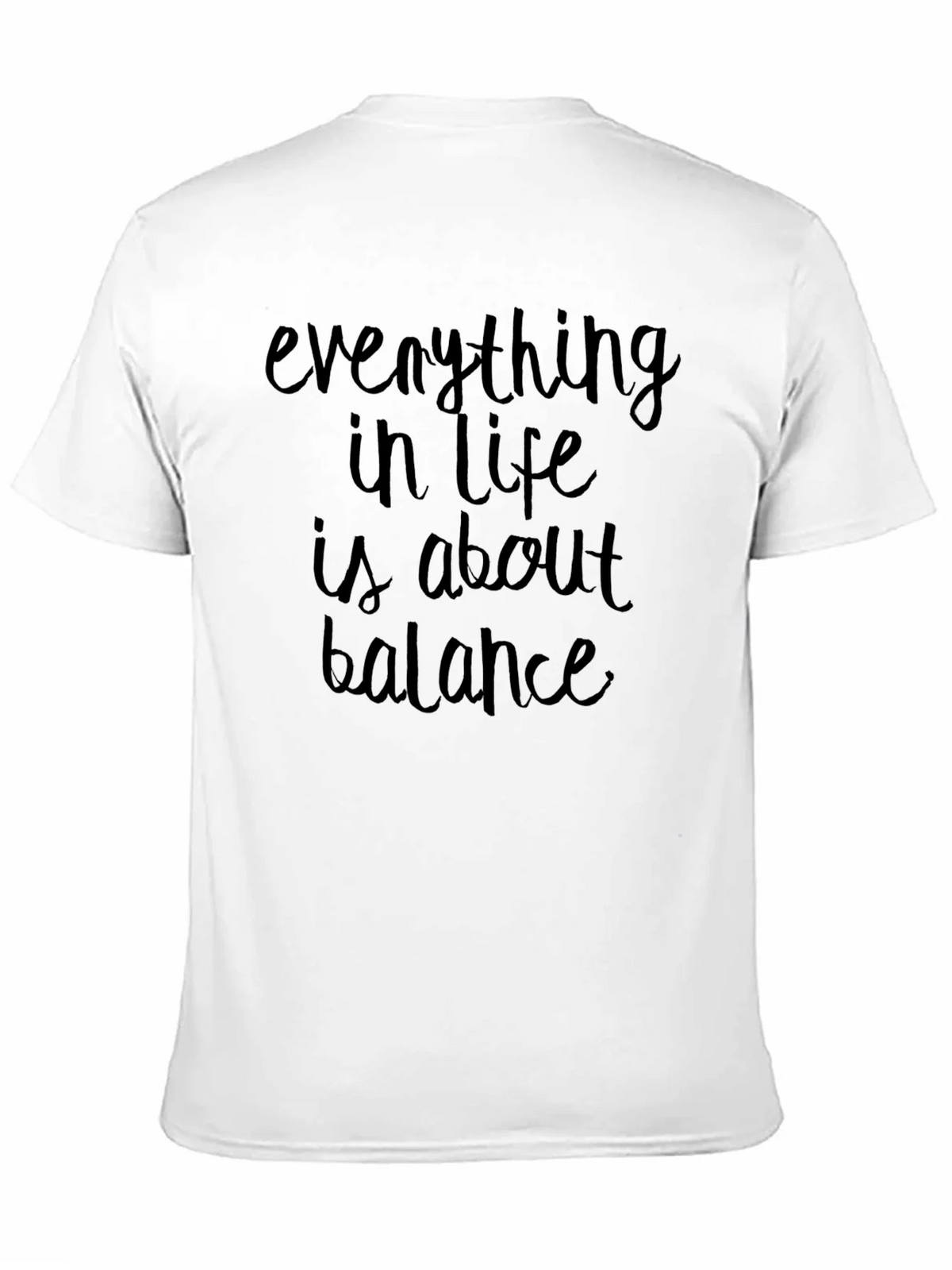 Balance Quote Black T-Shirt product image 10