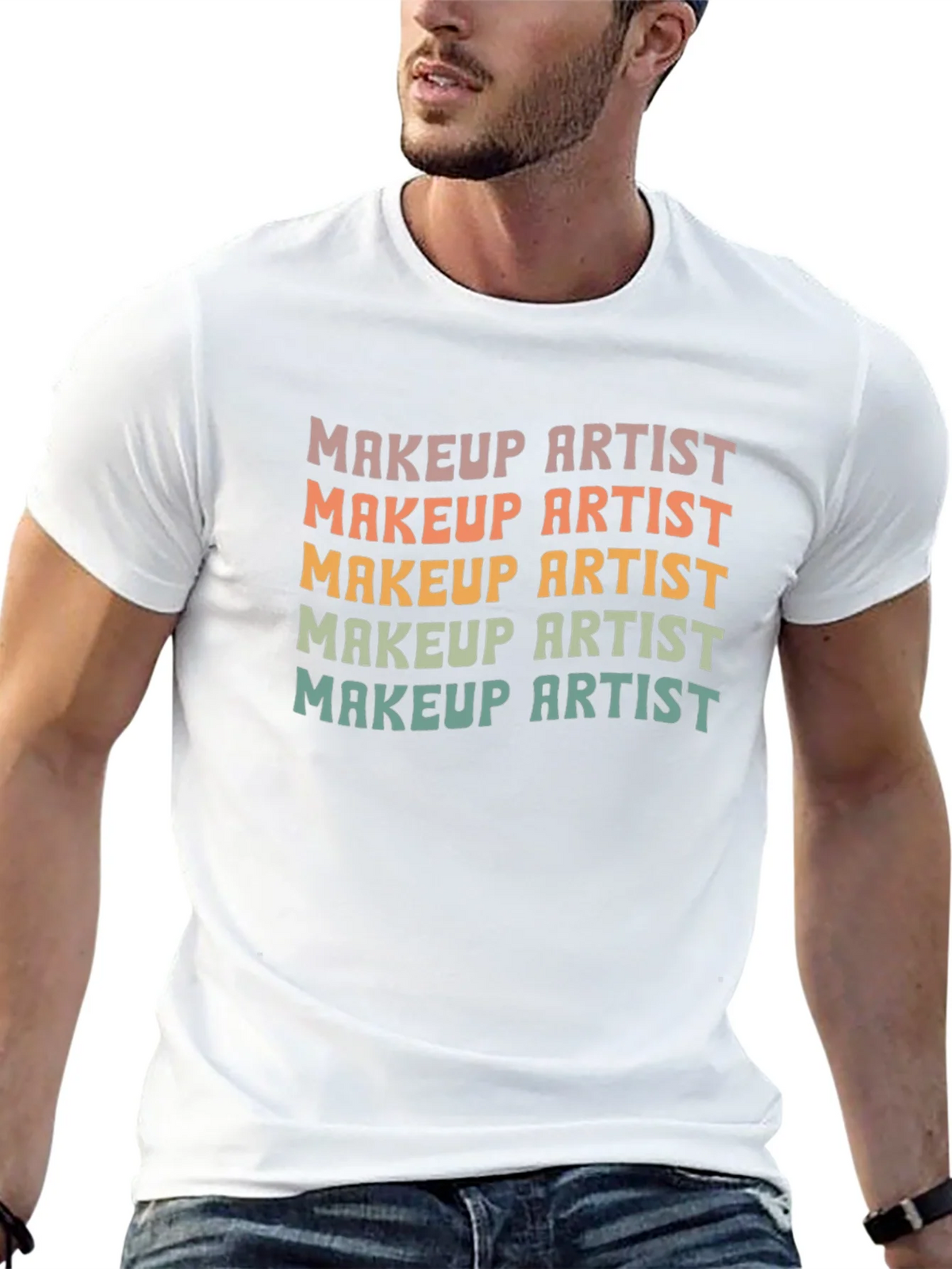 Makeup Artist Retro T-Shirt product image 6