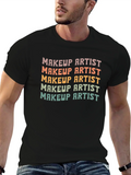 Makeup Artist Retro T-Shirt product image 1