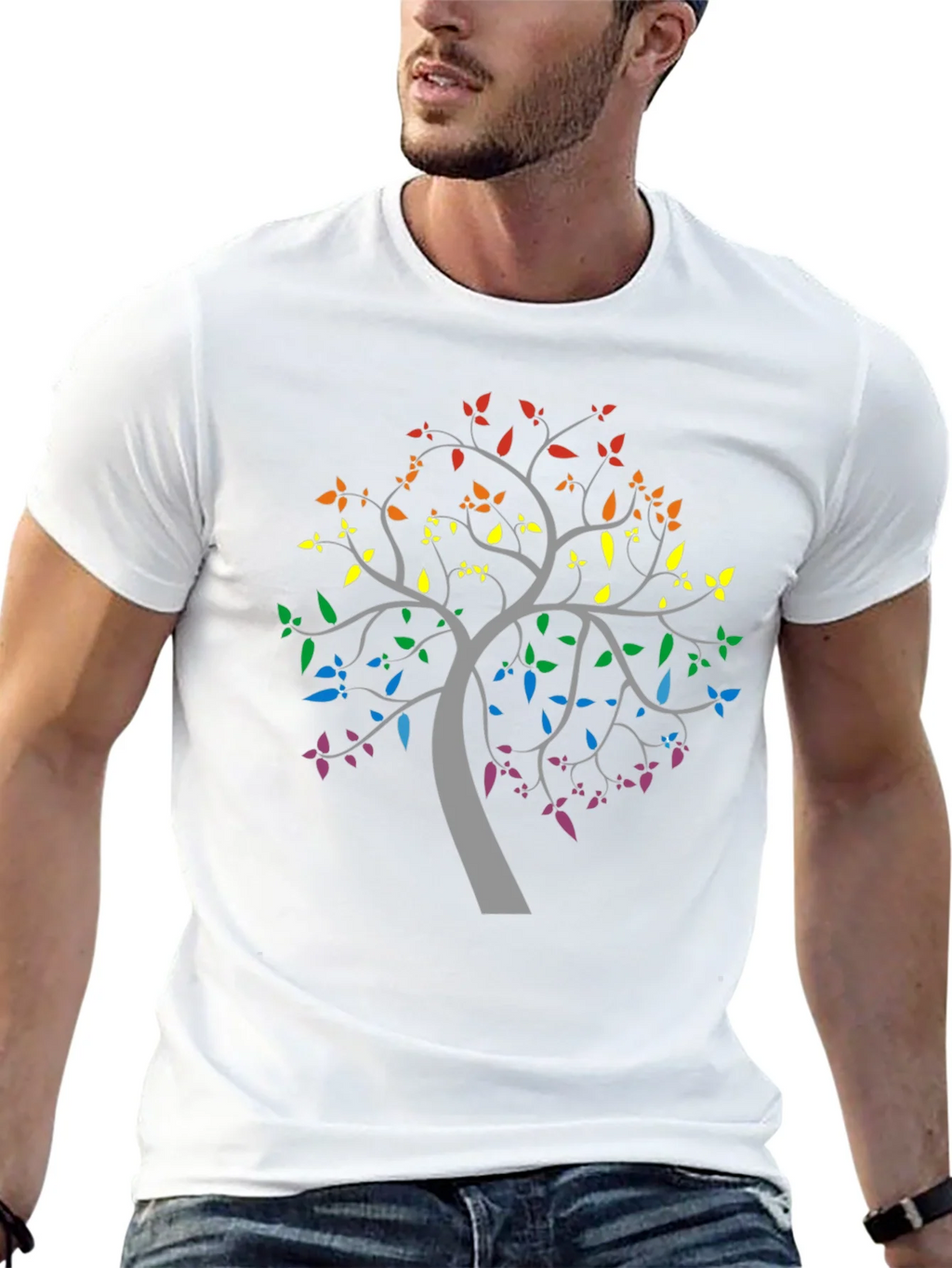 Rainbow Tree Graphic Tee - Pride & Nature product image 12