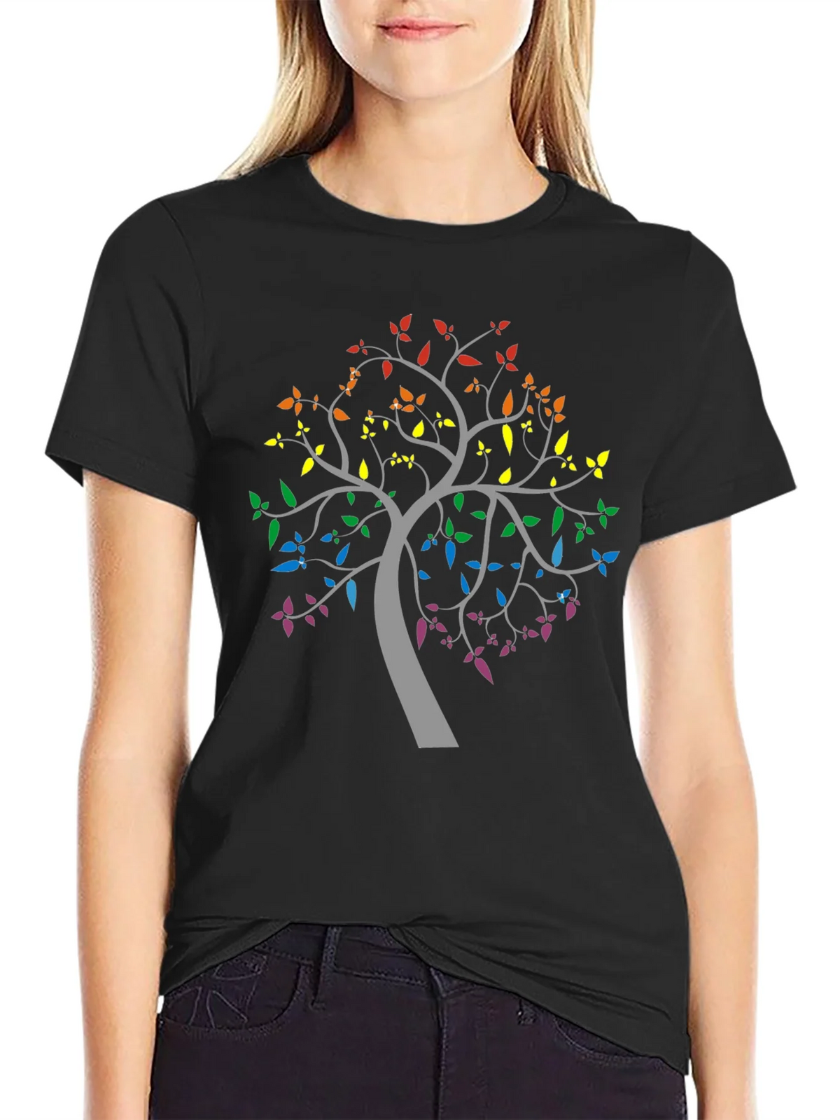 Rainbow Tree Graphic Tee - Pride & Nature product image 2