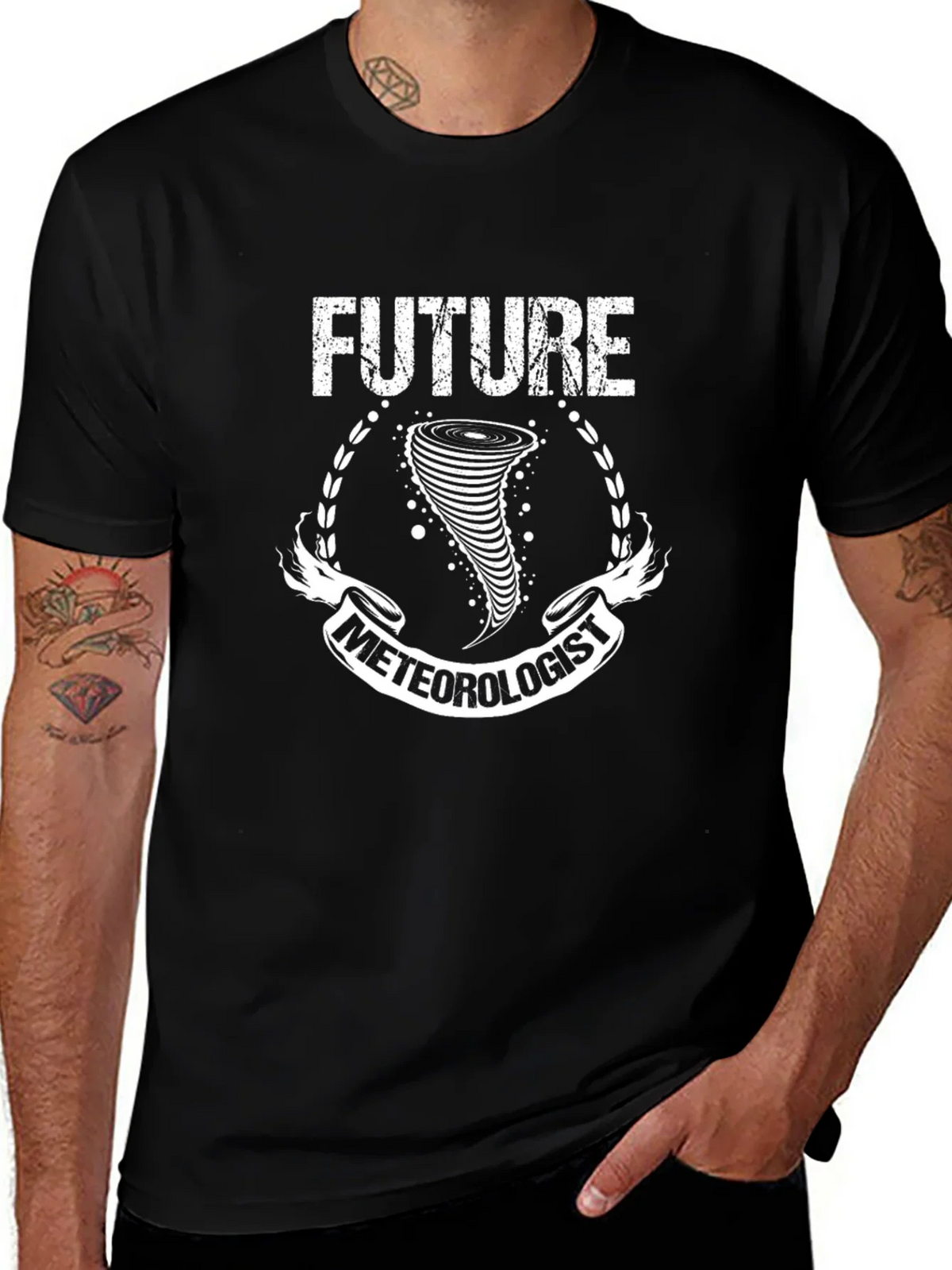 Future Meteorologist Black T-Shirt product image 1