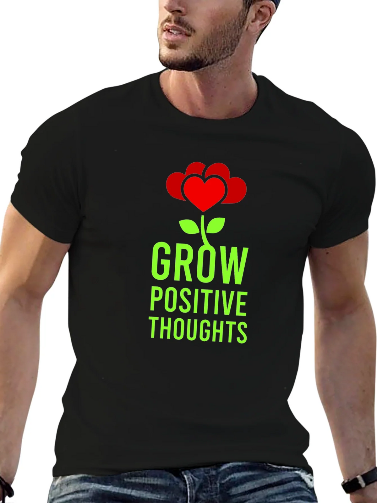 Grow Positive Thoughts Graphic Tee product image 4