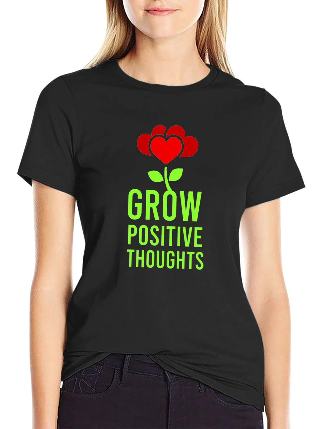 Grow Positive Thoughts Graphic Tee product image 1