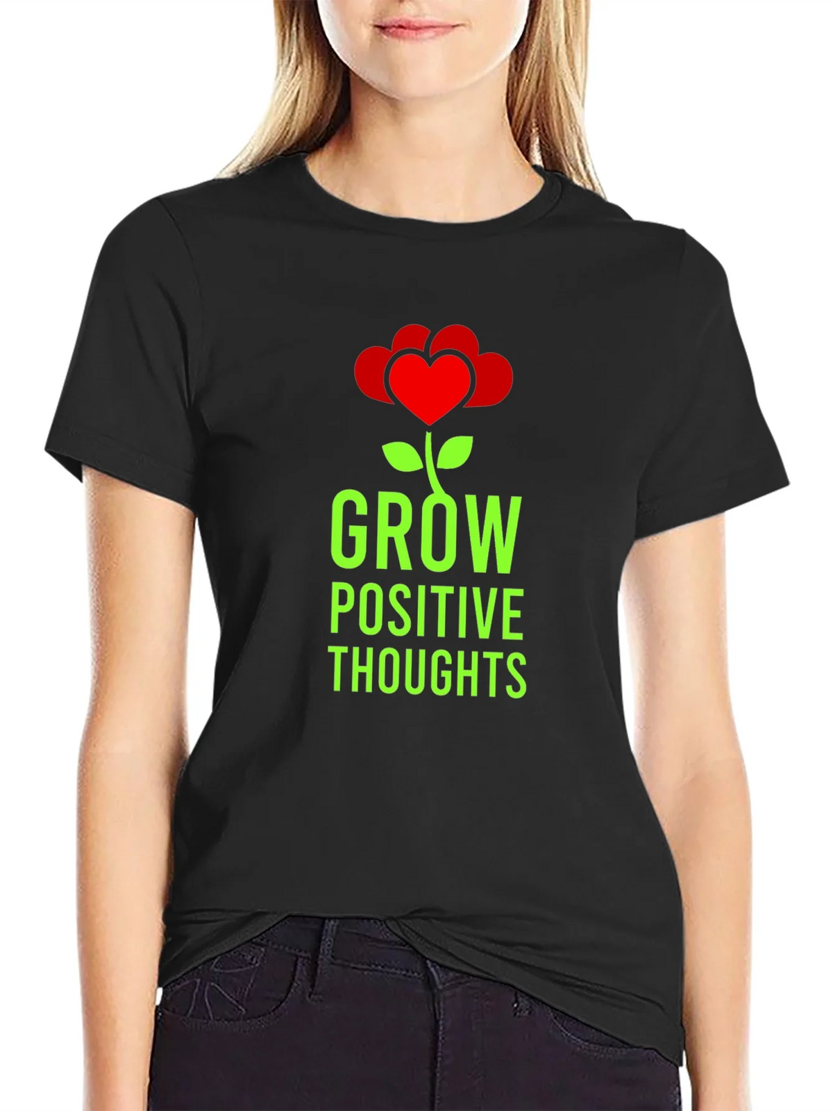 Grow Positive Thoughts Graphic Tee product image 1