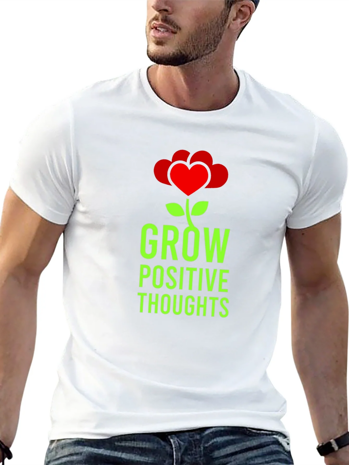 Grow Positive Thoughts Graphic Tee product image 9