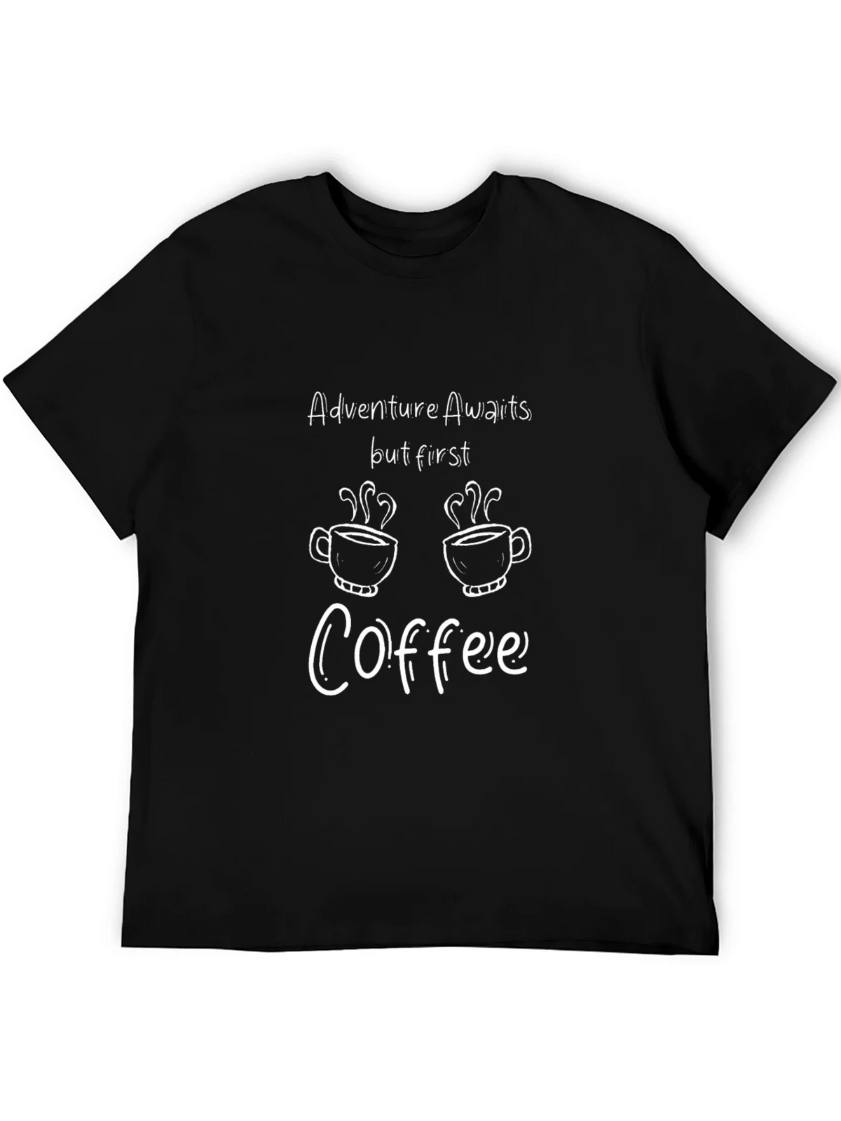 Adventure Awaits Coffee Graphic Tee product image 5