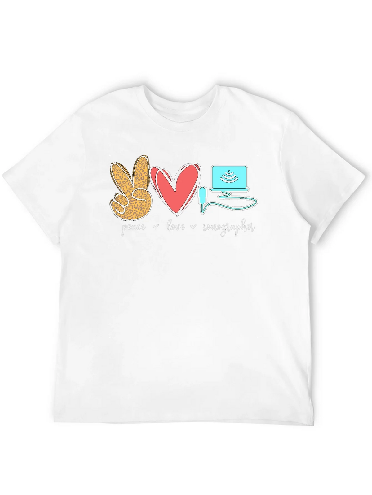 Peace Love Sonographer T-Shirt product image 11