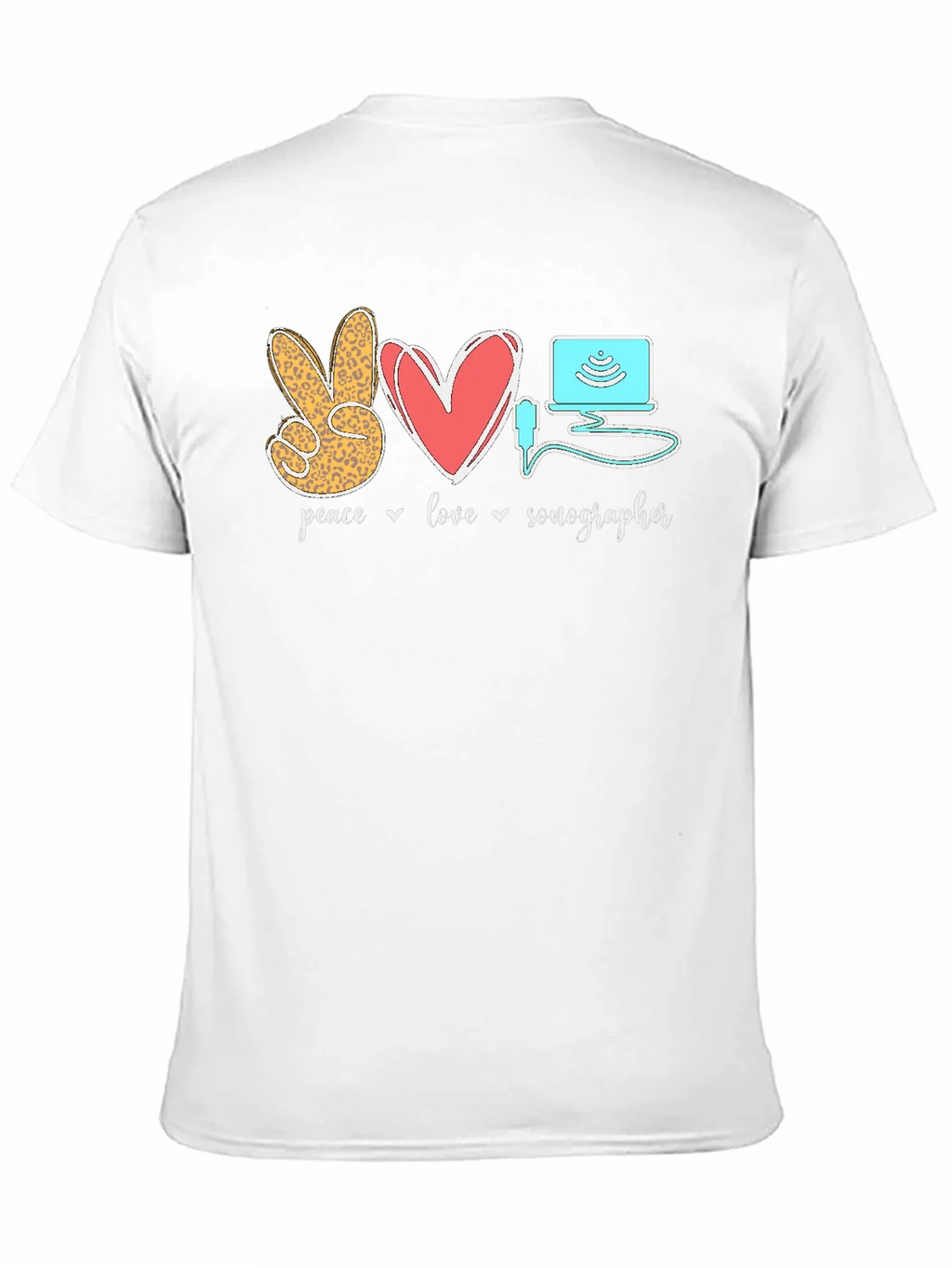 Peace Love Sonographer T-Shirt product image 10