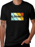 Retro Elephants Graphic Tee - Vintage Style T-Shirt product image 1