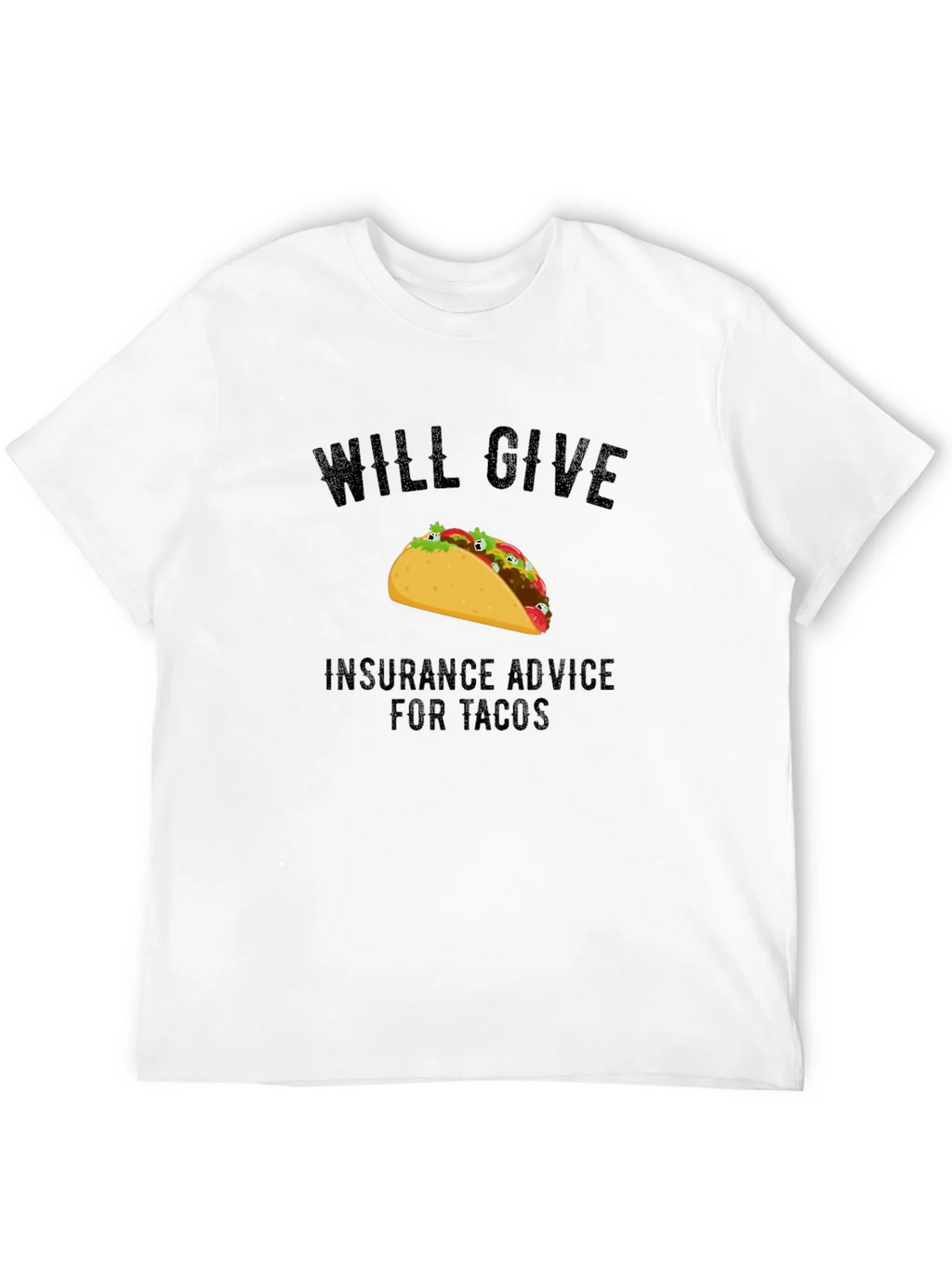 Taco Insurance Advice Mens Black T-Shirt product image 10