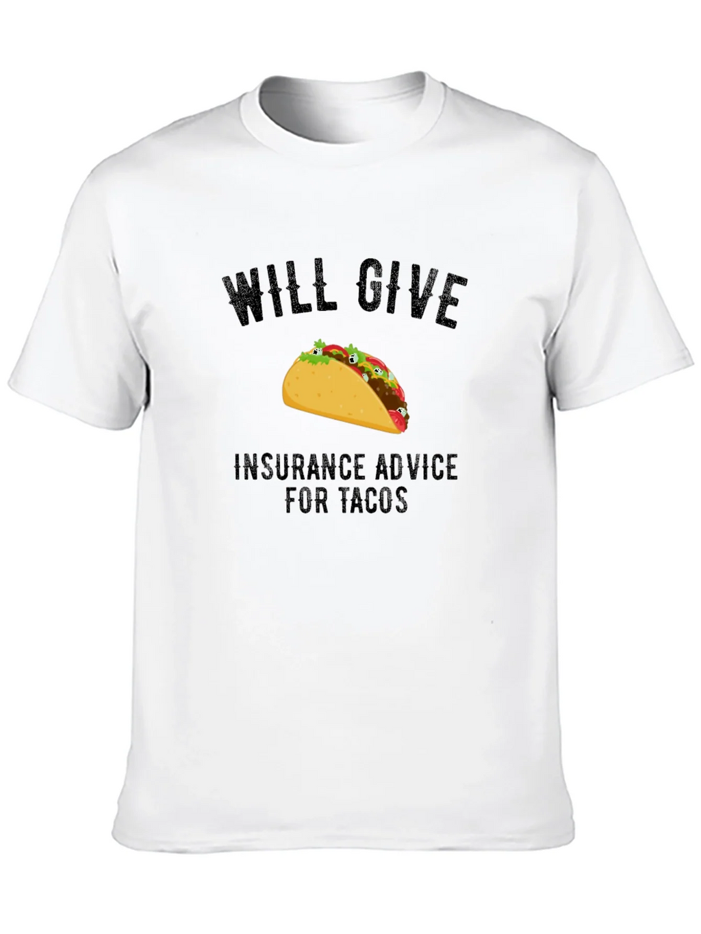 Taco Insurance Advice Mens Black T-Shirt product image 8