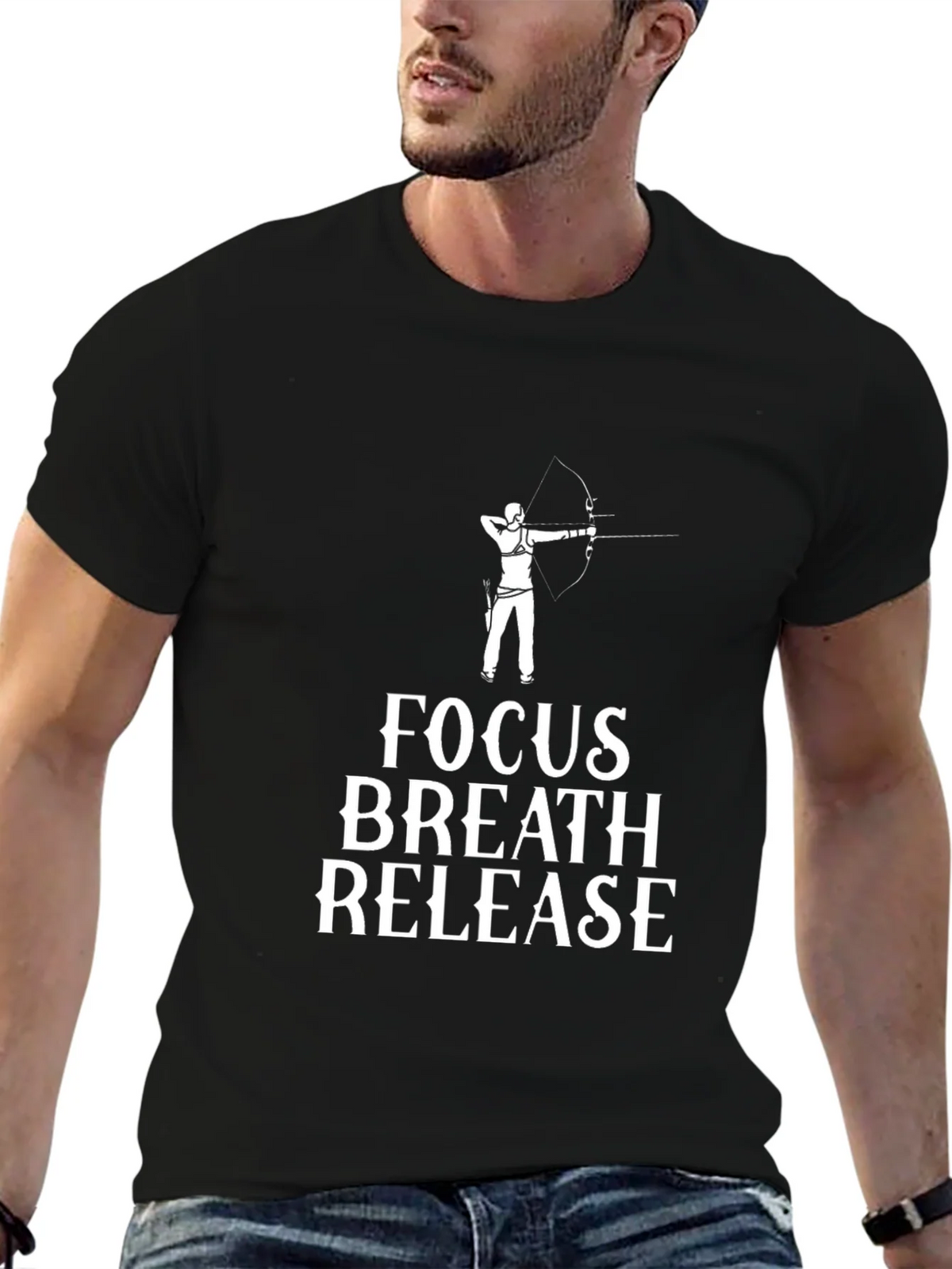 Archery Focus Breath Release Graphic T-Shirt product image 5