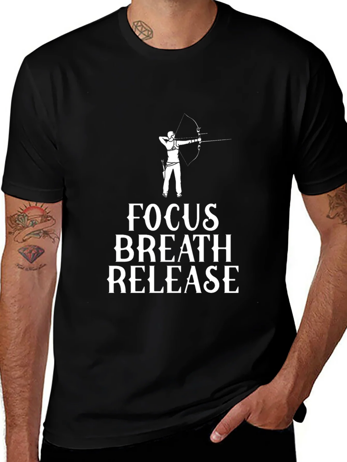 Archery Focus Breath Release Graphic T-Shirt product image 1