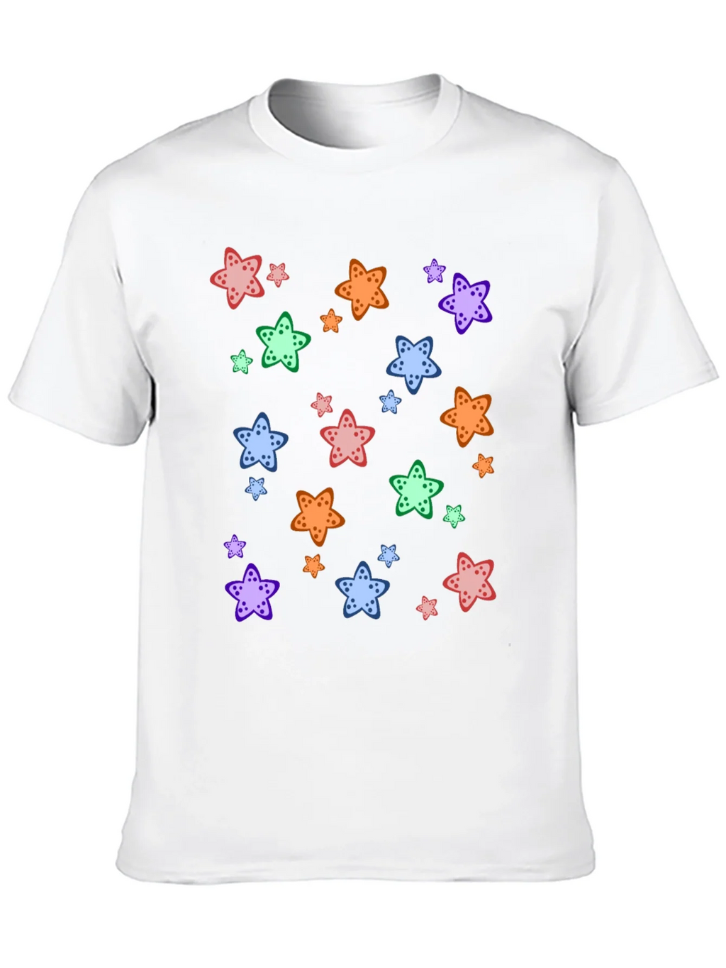 Starfish Pattern Black T-Shirt product image 6
