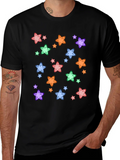 Starfish Pattern Black T-Shirt product image 1