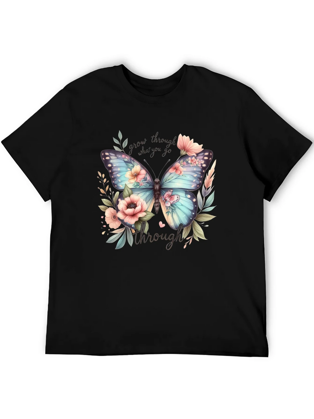 Floral Butterfly Graphic T-Shirt product image 5