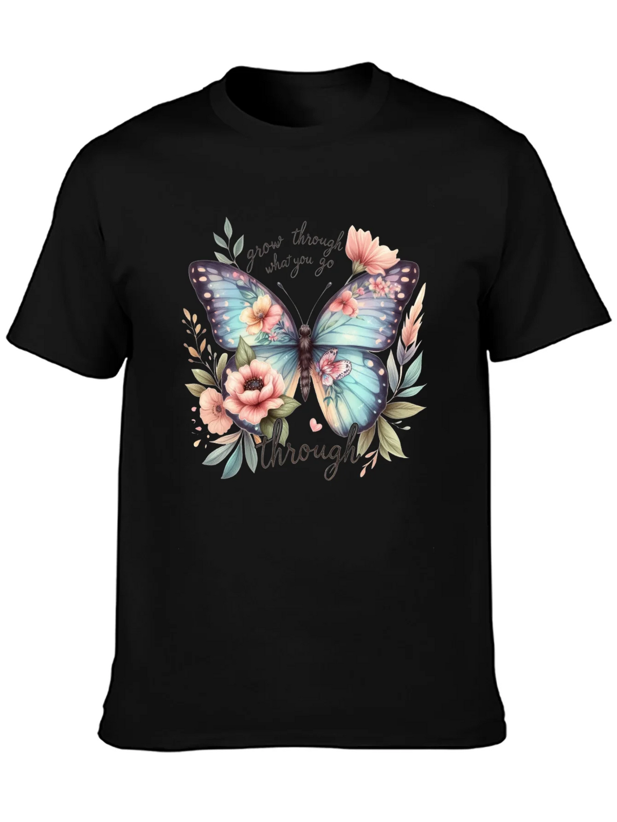 Floral Butterfly Graphic T-Shirt product image 3