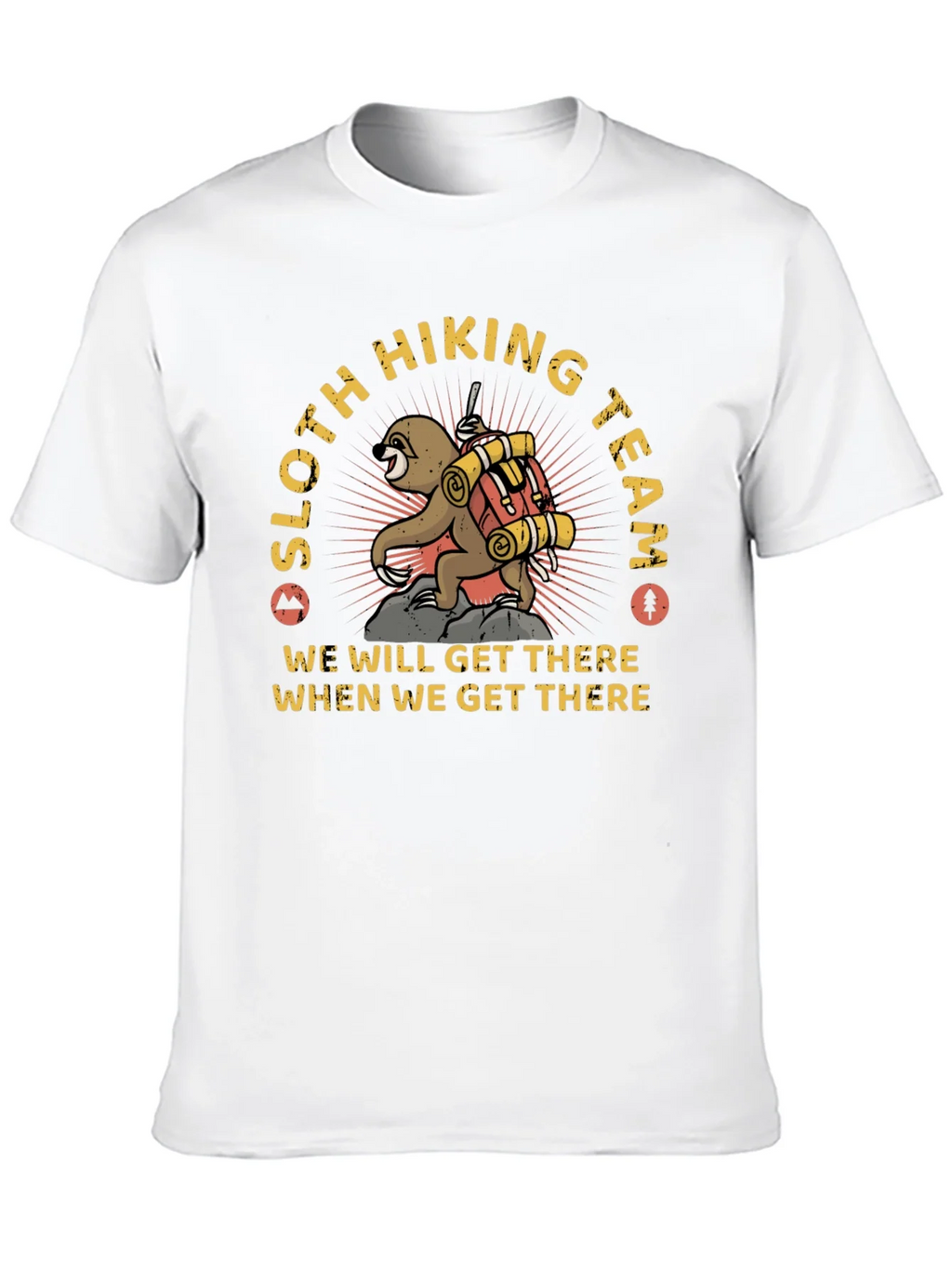 Sloth Hiking Team Graphic T-Shirt product image 9