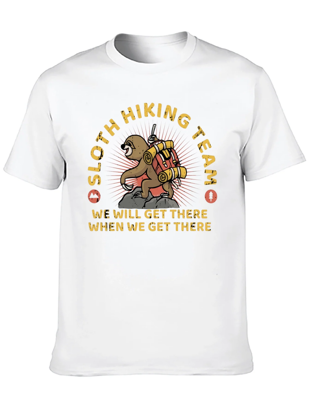 Sloth Hiking Team Graphic T-Shirt product image 9