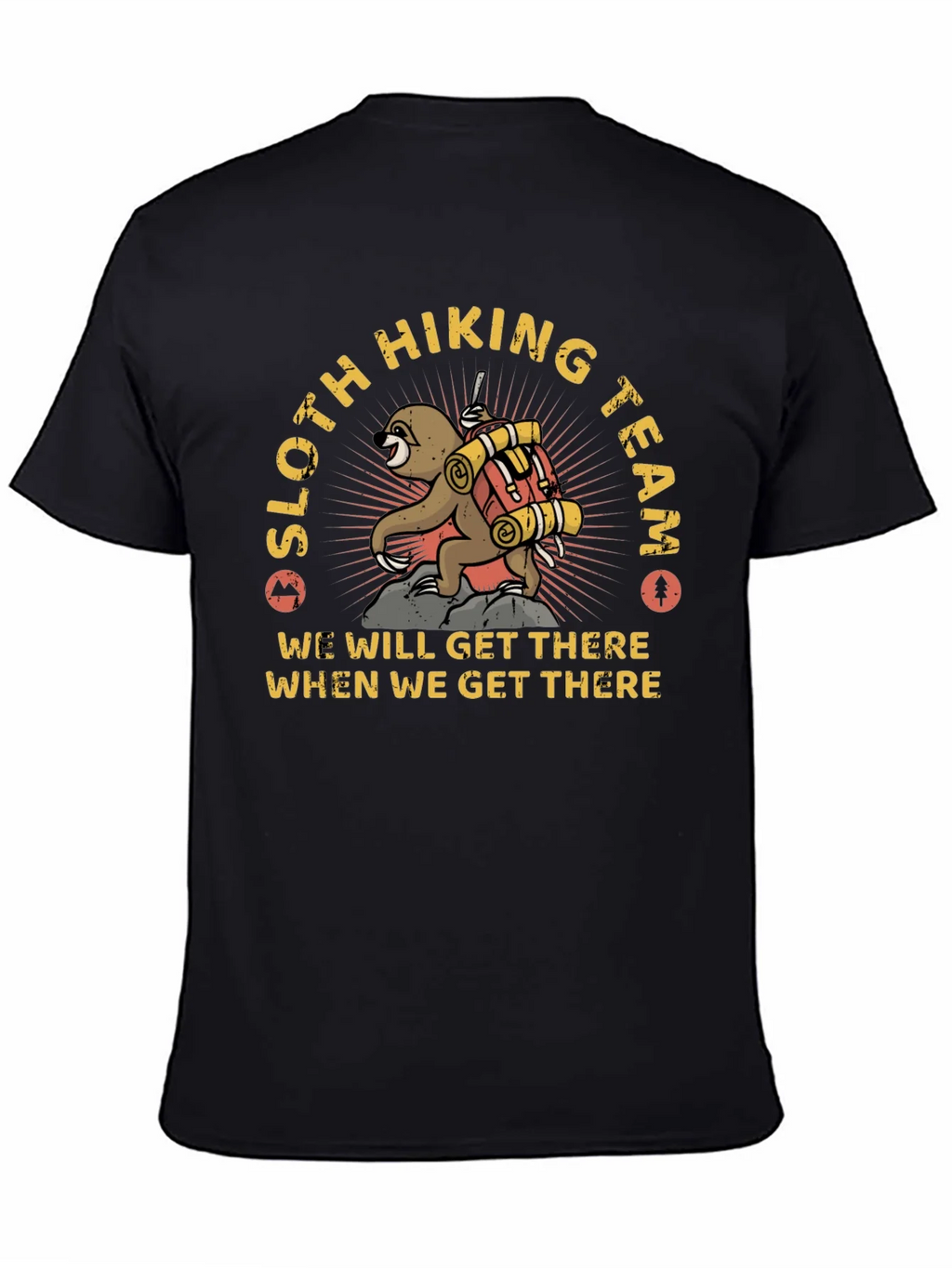 Sloth Hiking Team Graphic T-Shirt product image 4