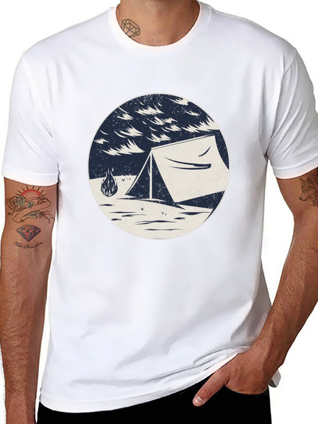 Camping Tent Graphic Tee - Outdoor Adventure Shirt product image 7