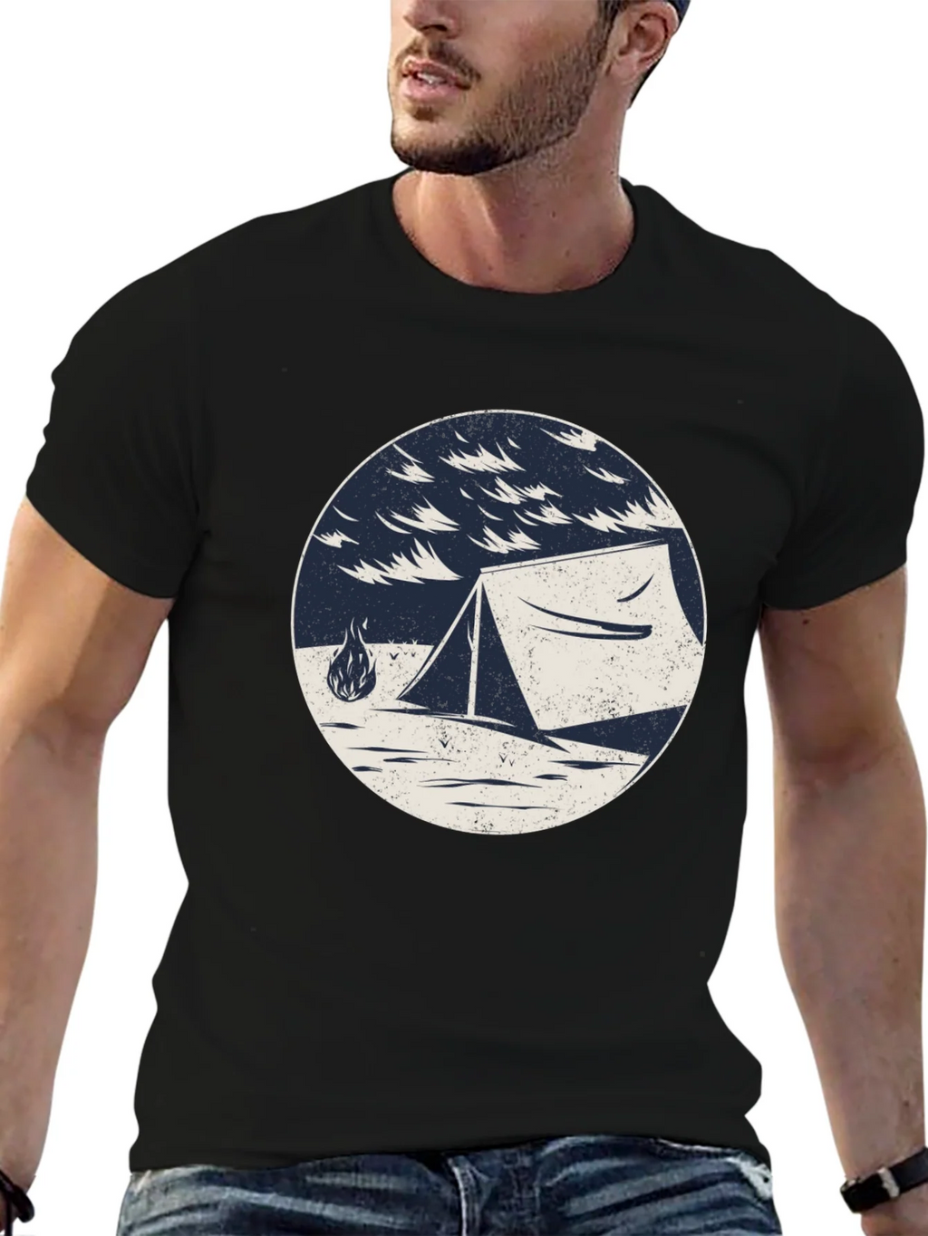Camping Tent Graphic Tee - Outdoor Adventure Shirt product image 6