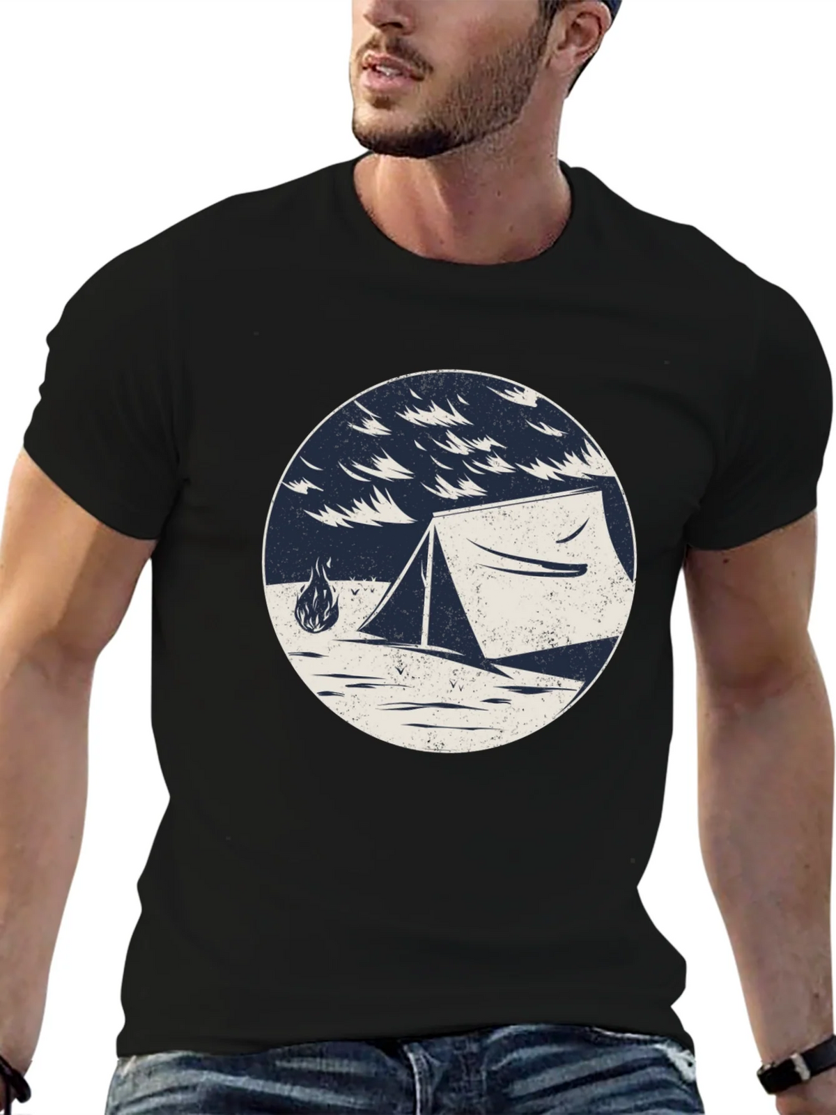 Camping Tent Graphic Tee - Outdoor Adventure Shirt product image 6