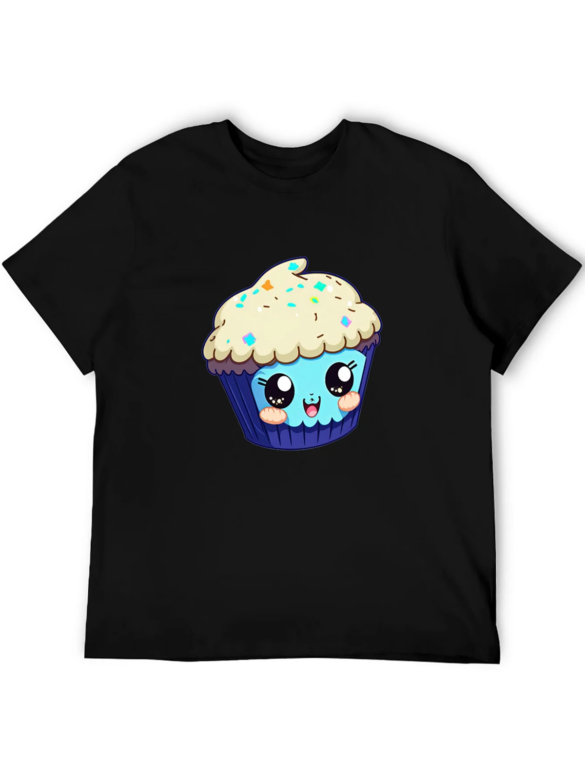 Cute Cupcake Graphic Tee - Black product image 5