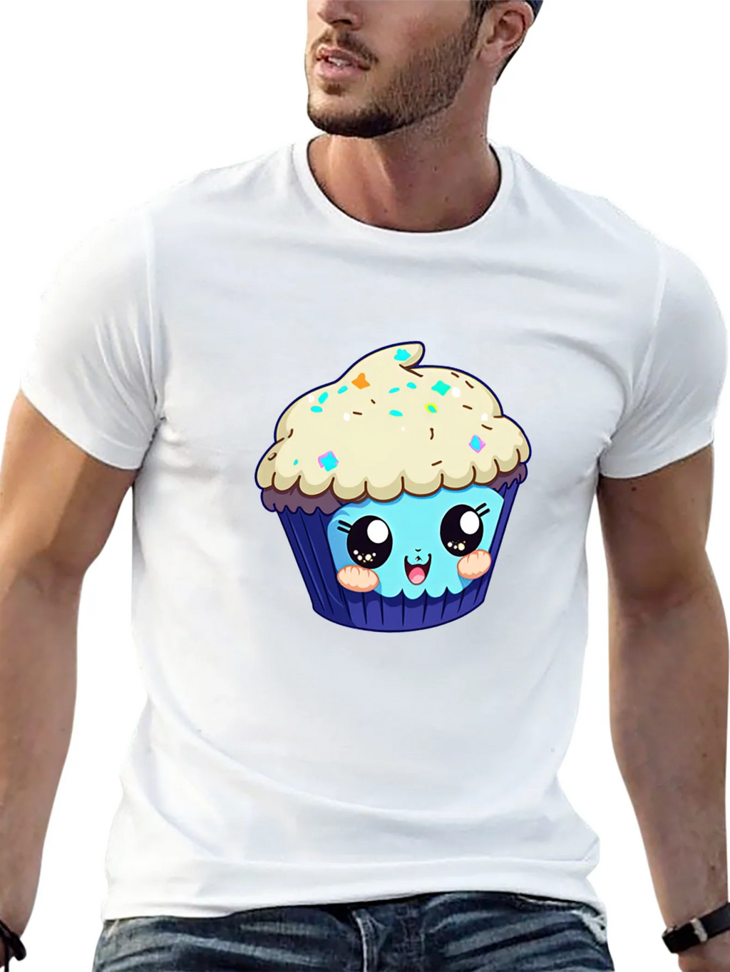 Cute Cupcake Graphic Tee - Black product image 10