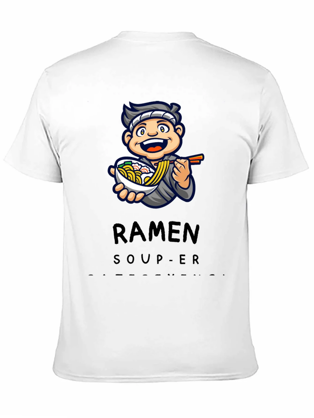 Ramen Soup-er Cartoon Graphic T-Shirt product image 5