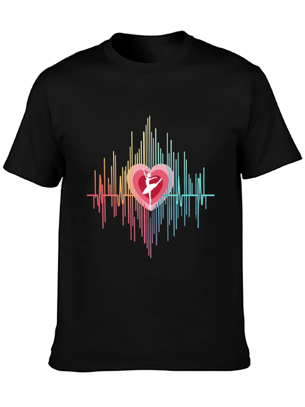 Heartbeat Ballerina Graphic Tee - Black product image 3