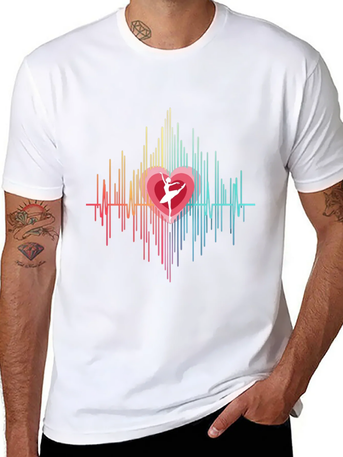 Heartbeat Ballerina Graphic Tee - Black product image 6