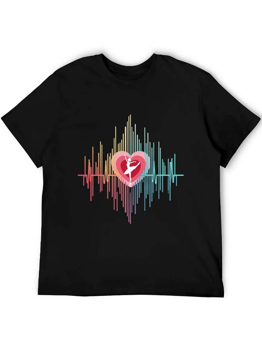 Heartbeat Ballerina Graphic Tee - Black product image 4