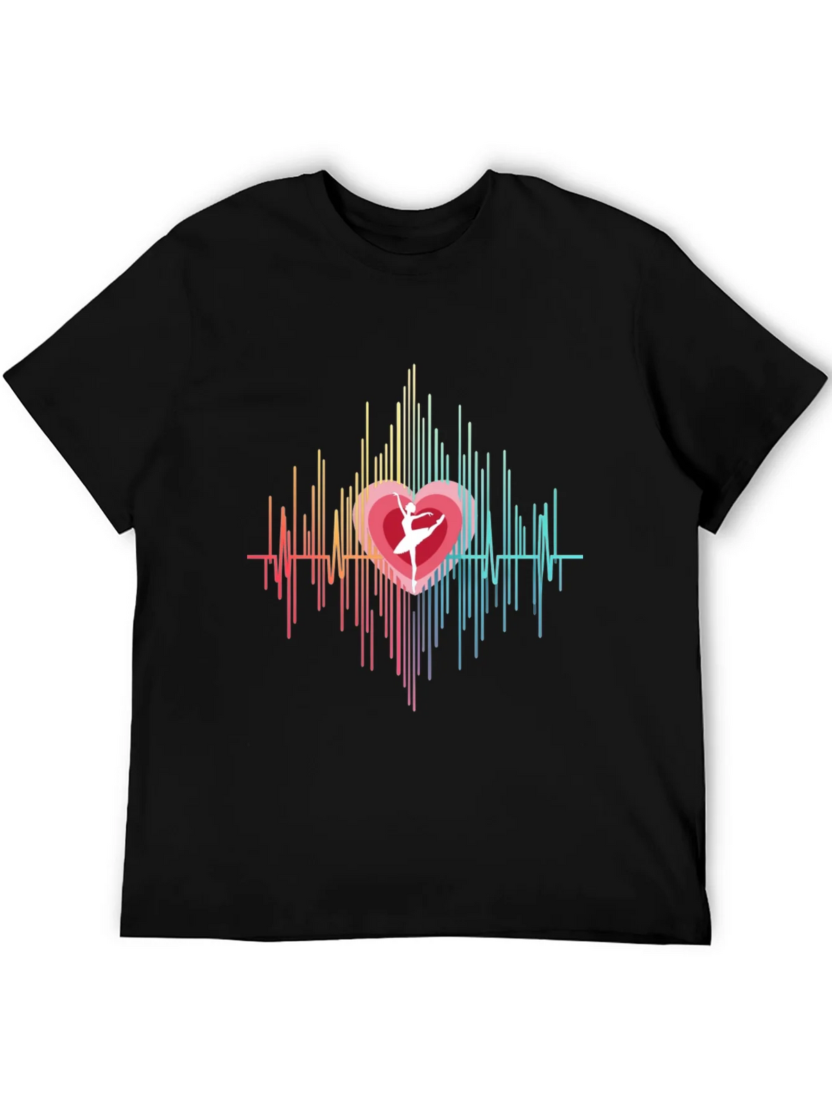 Heartbeat Ballerina Graphic Tee - Black product image 4