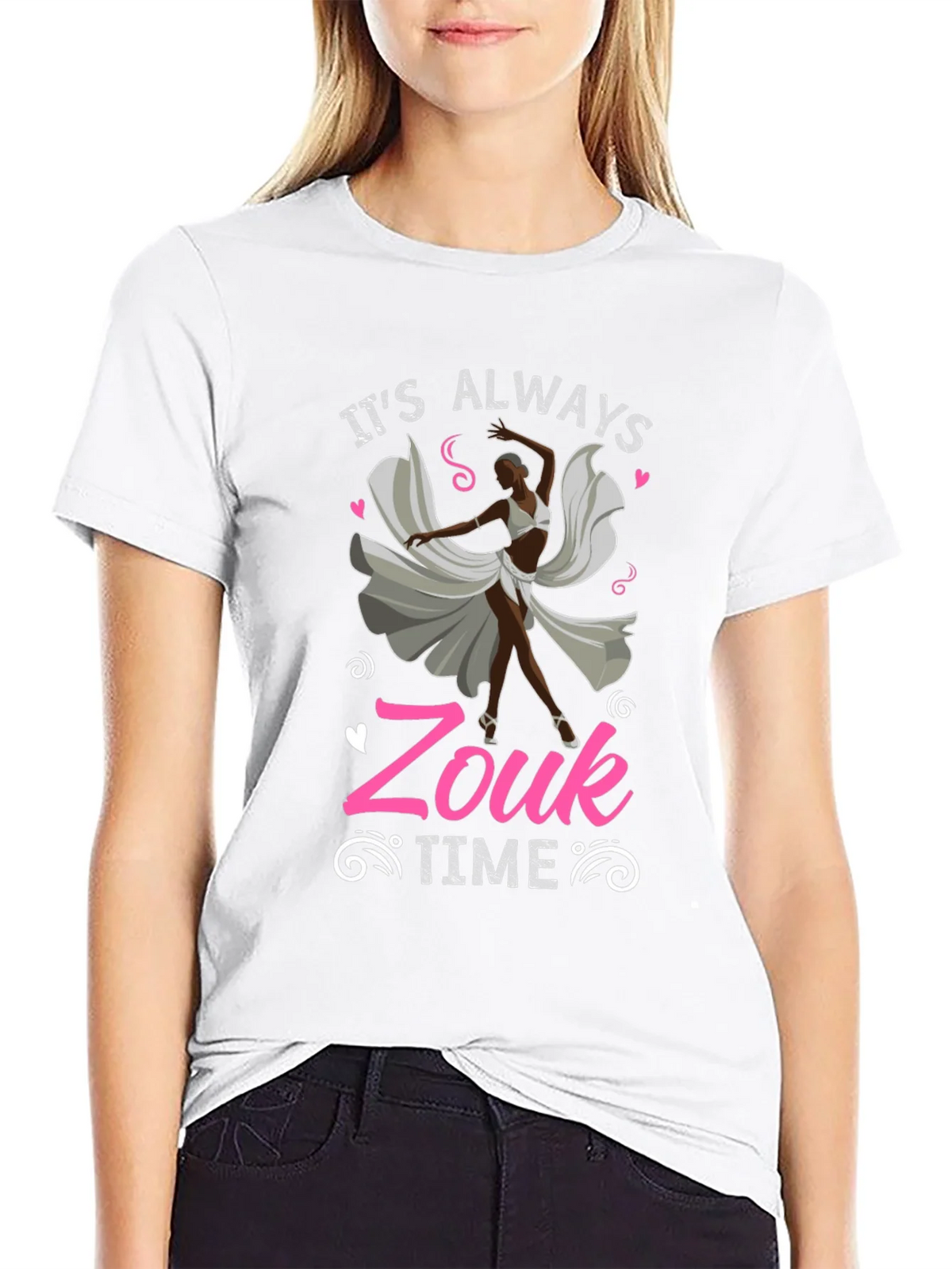 Its Always Zouk Time Black T-Shirt product image 8
