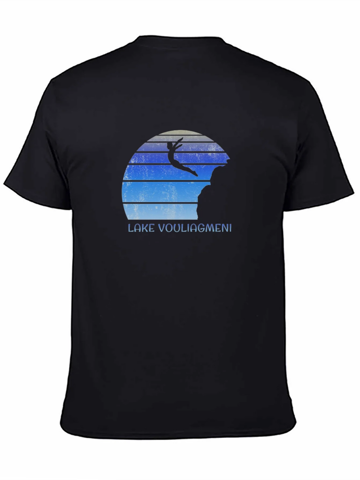 Lake Vouliagmeni Diver Black T-Shirt product image 4