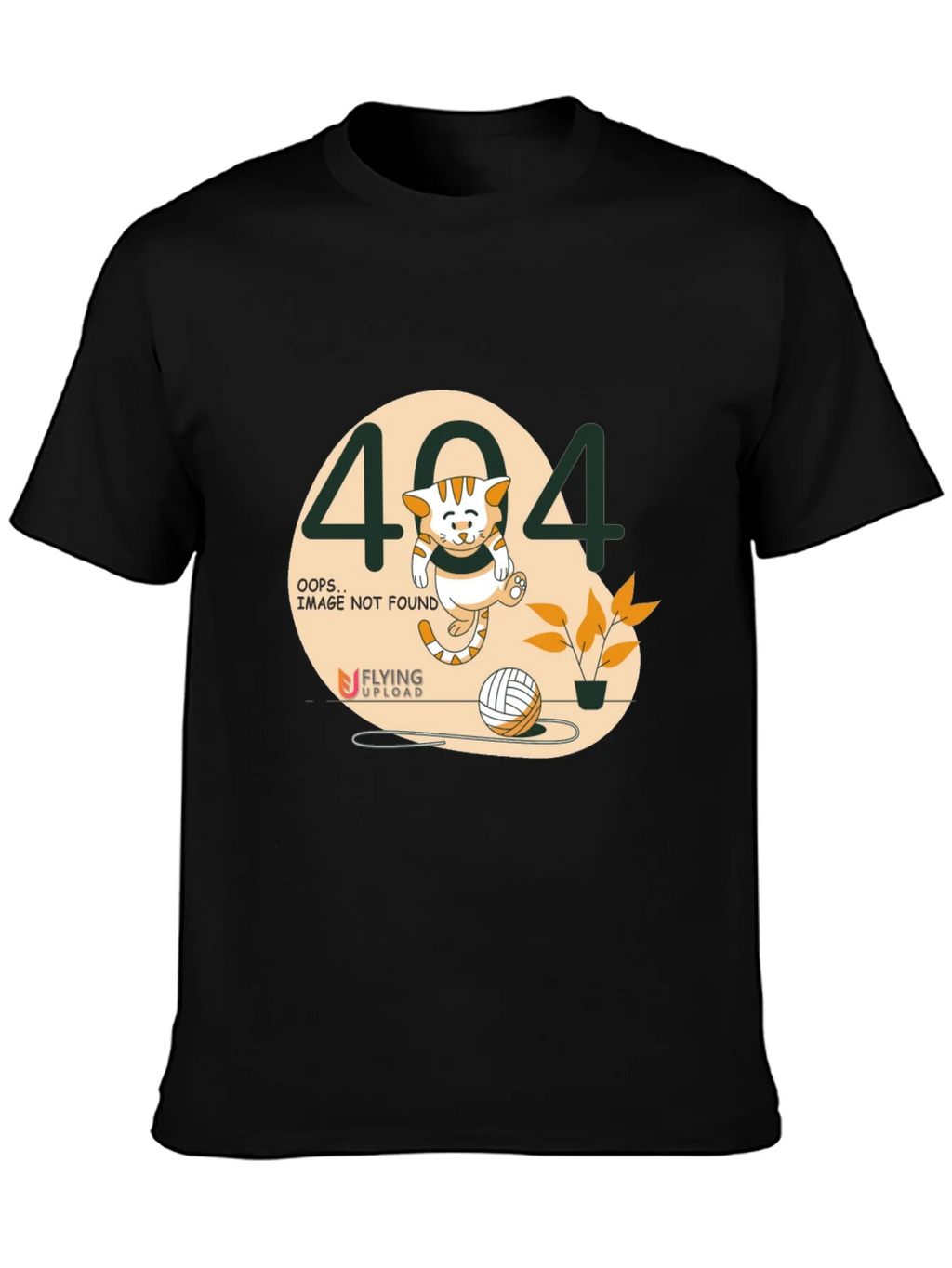 Error 404 Cat Graphic Tee - Novelty Shirt product image 3