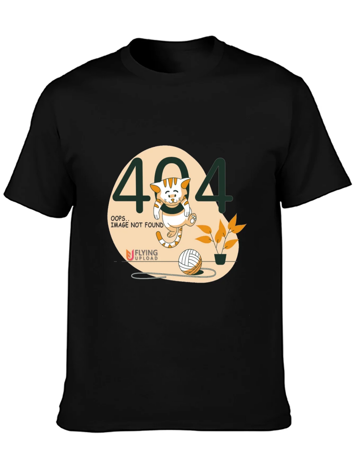 Error 404 Cat Graphic Tee - Novelty Shirt product image 3