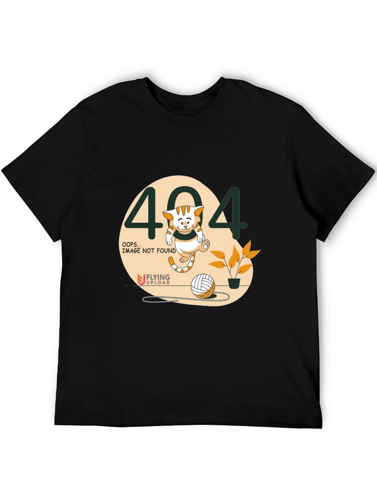 Error 404 Cat Graphic Tee - Novelty Shirt product image 5