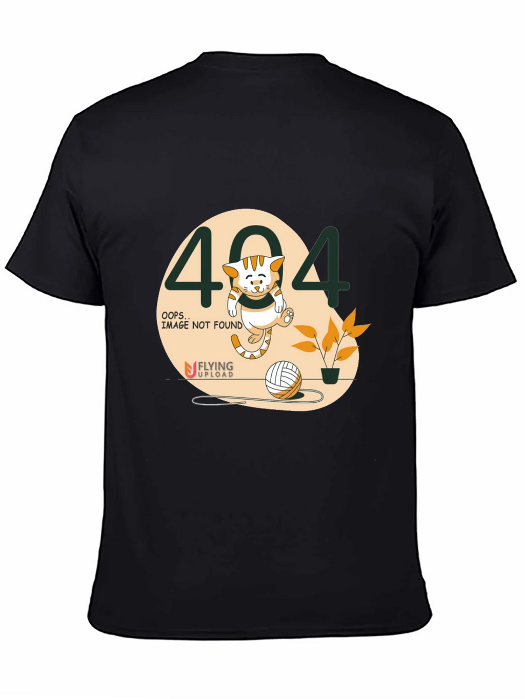 Error 404 Cat Graphic Tee - Novelty Shirt product image 4