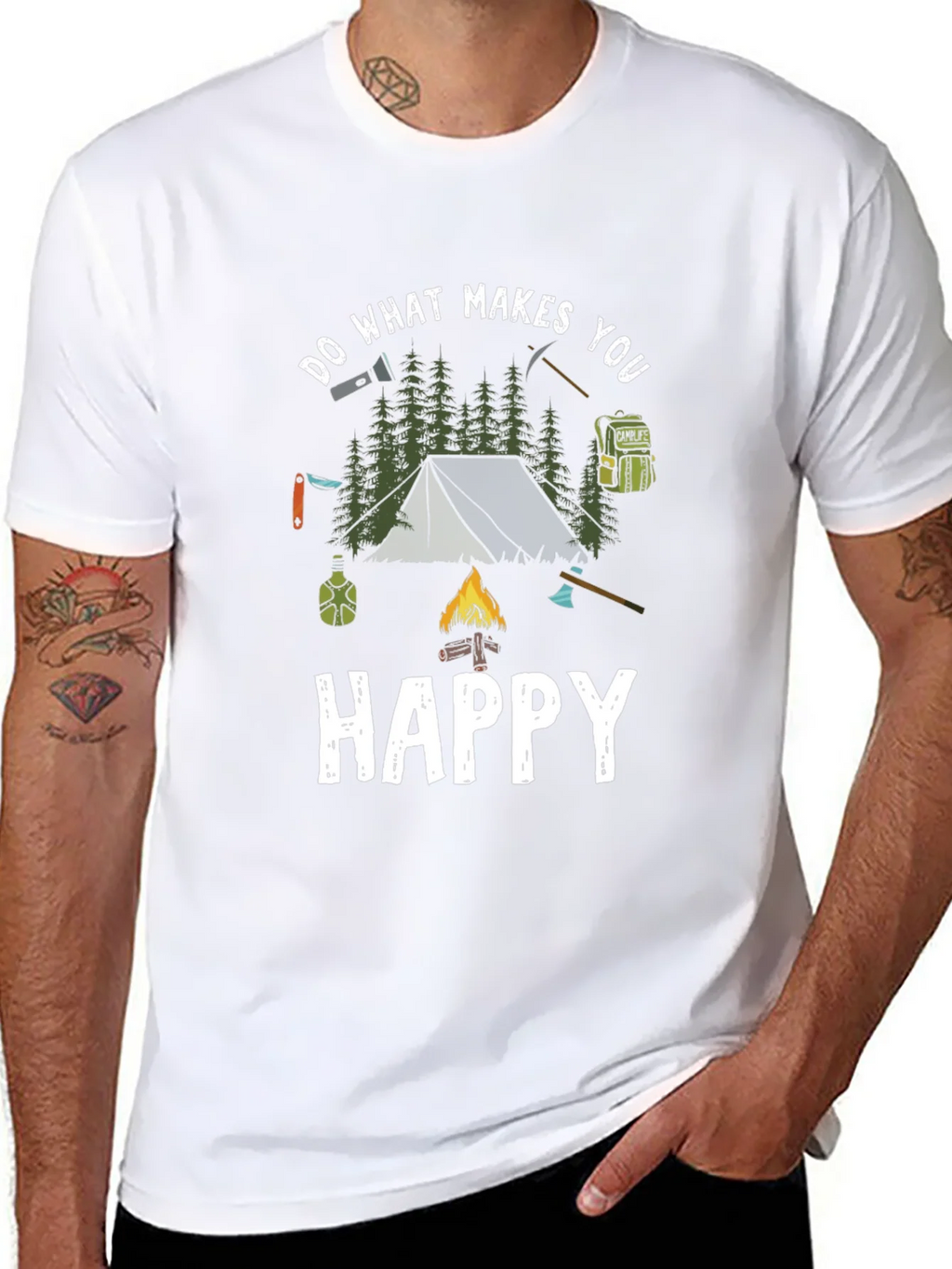 Camping Adventure T-Shirt: Do What Makes You Happy product image 7