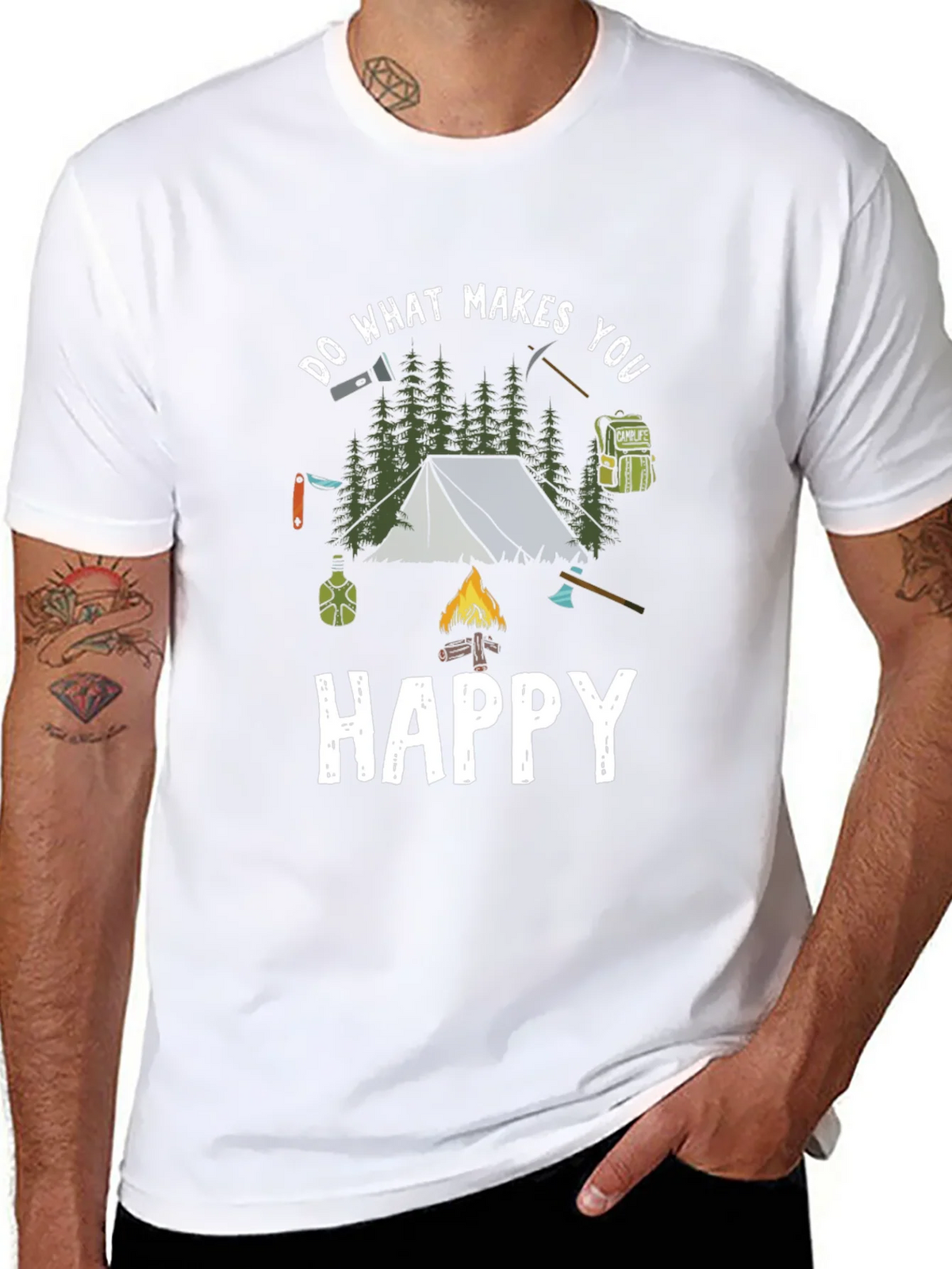 Camping Adventure T-Shirt: Do What Makes You Happy product image 7