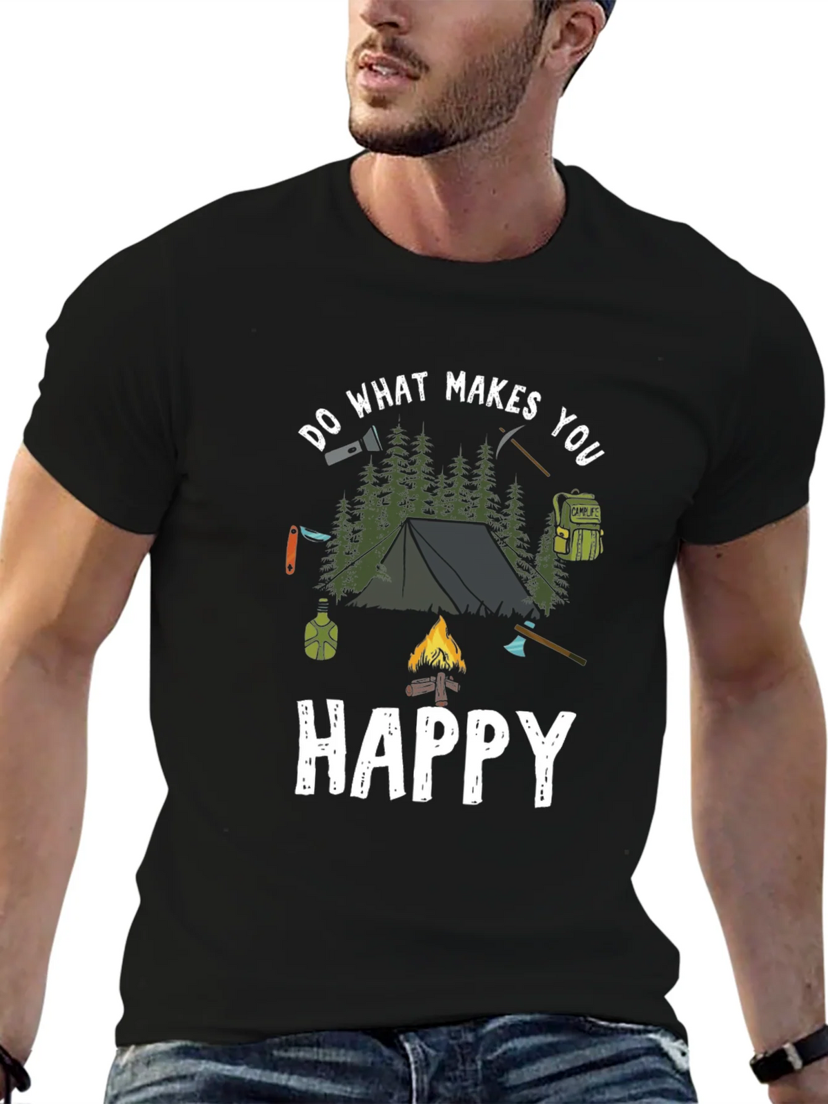 Camping Adventure T-Shirt: Do What Makes You Happy product image 6