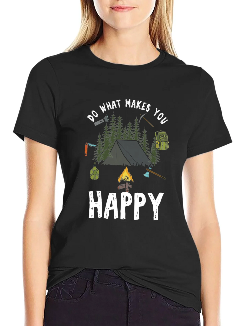 Camping Adventure T-Shirt: Do What Makes You Happy product image 2