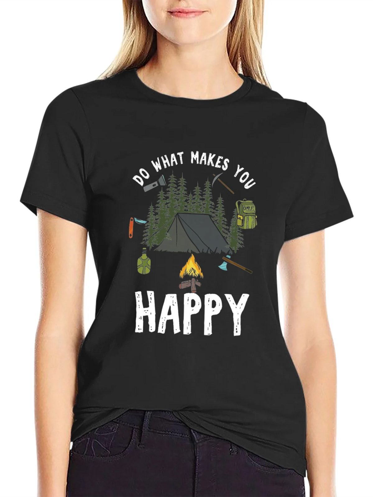 Camping Adventure T-Shirt: Do What Makes You Happy product image 2
